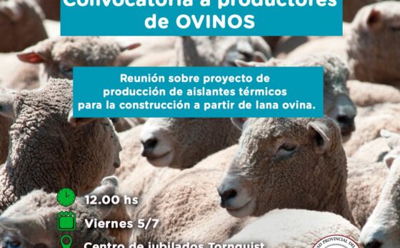 Convocatoria a productores ovinos de Tornquist y la región
