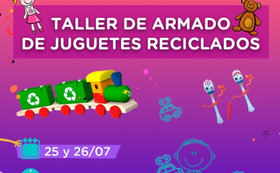 Juventudes Solidarias: Se realizará un taller de armado de juguetes reciclados que serán donados