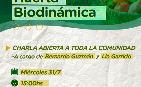 Este miércoles habrá una charla abierta y gratuita sobre Huerta Biodinámica