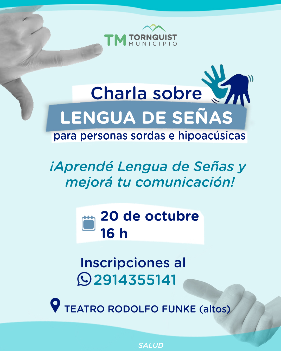 Se dictará en Tornquist una charla sobre Lengua de Señas