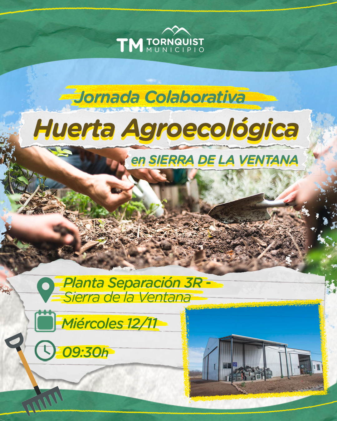 Con una jornada en comunidad, se creará la huerta de la Planta de Separación 3R